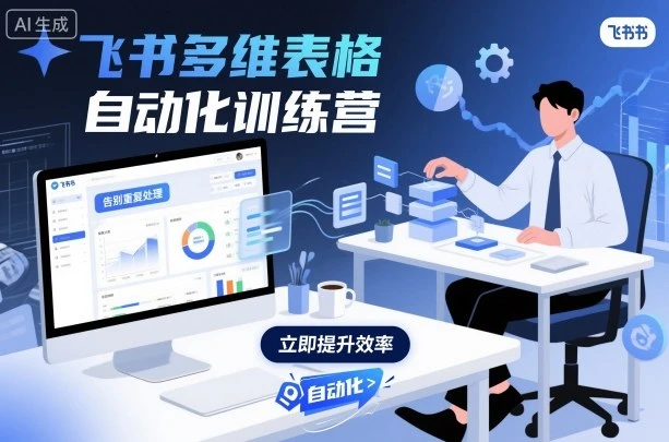 【精】飞书多维表格自动化训练营，手把手教你告别重复处理，用多维表格开启高效办公新模式