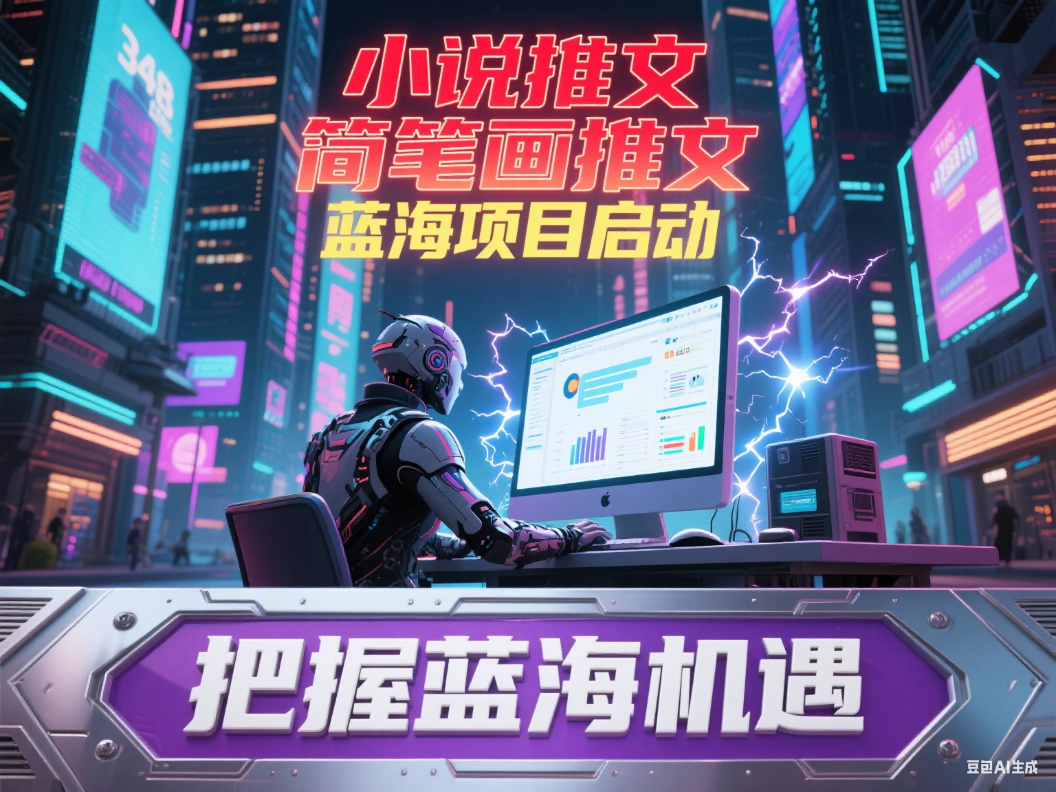 【精】小说推文 简笔画推文蓝海项目启动