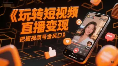 玩转短视频直播变现，把握视频号金风口