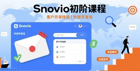 【精】Snovio初阶课程,客户开发技能,外贸开发信