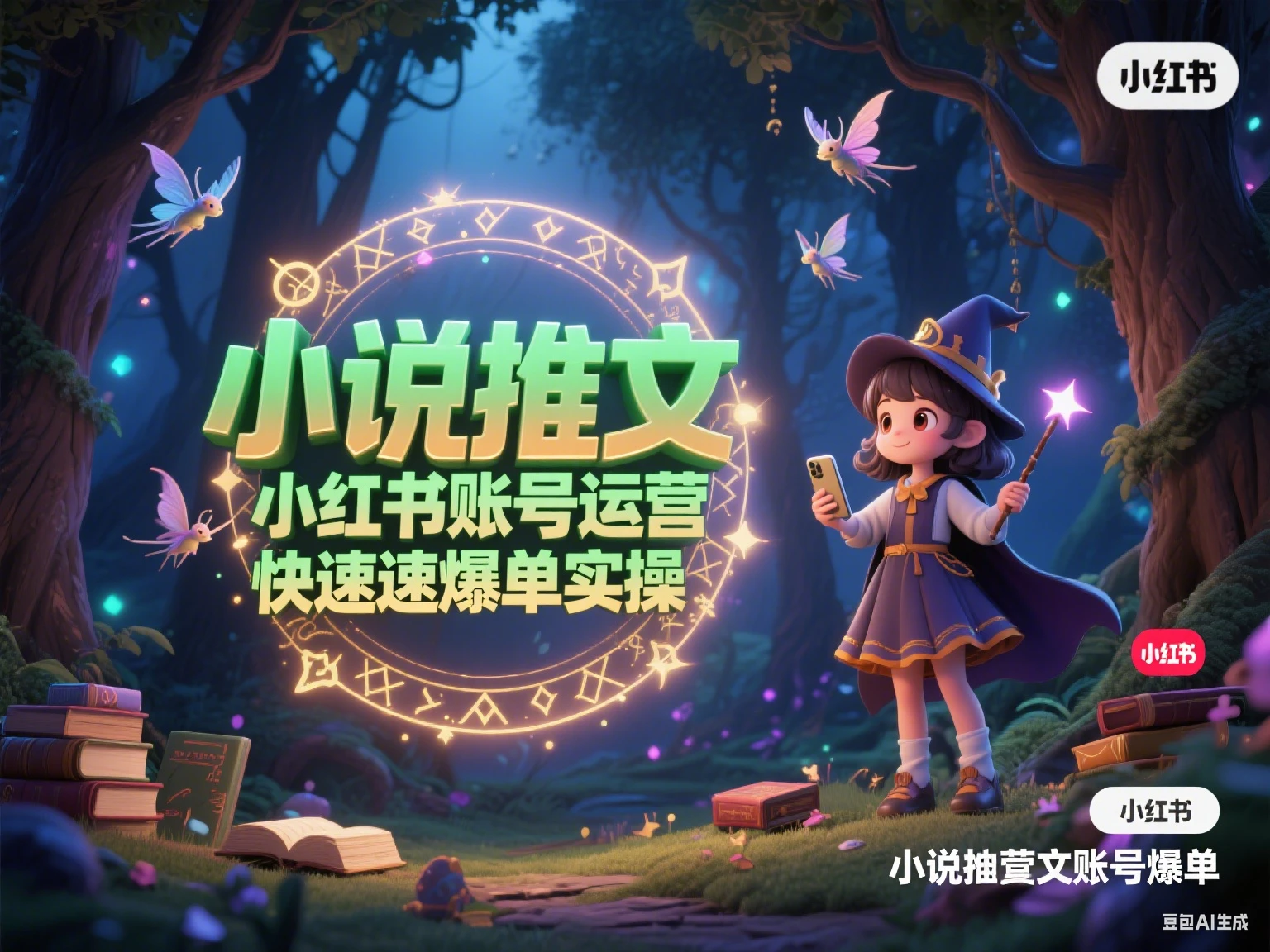 小说推文 小红书账号运营快速爆单实操