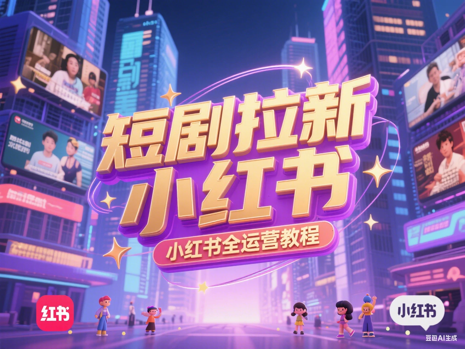 【精】短剧拉新 小红书全运营教程